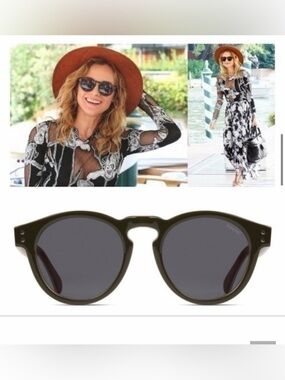 Komono Sunglasses NEW Glossy Black Clement round